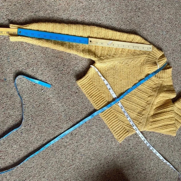 Elodie Fisherman Knit Cute Preppy Cozy Warm CropSweater Slim Women Junior XS - Picture 3 of 6